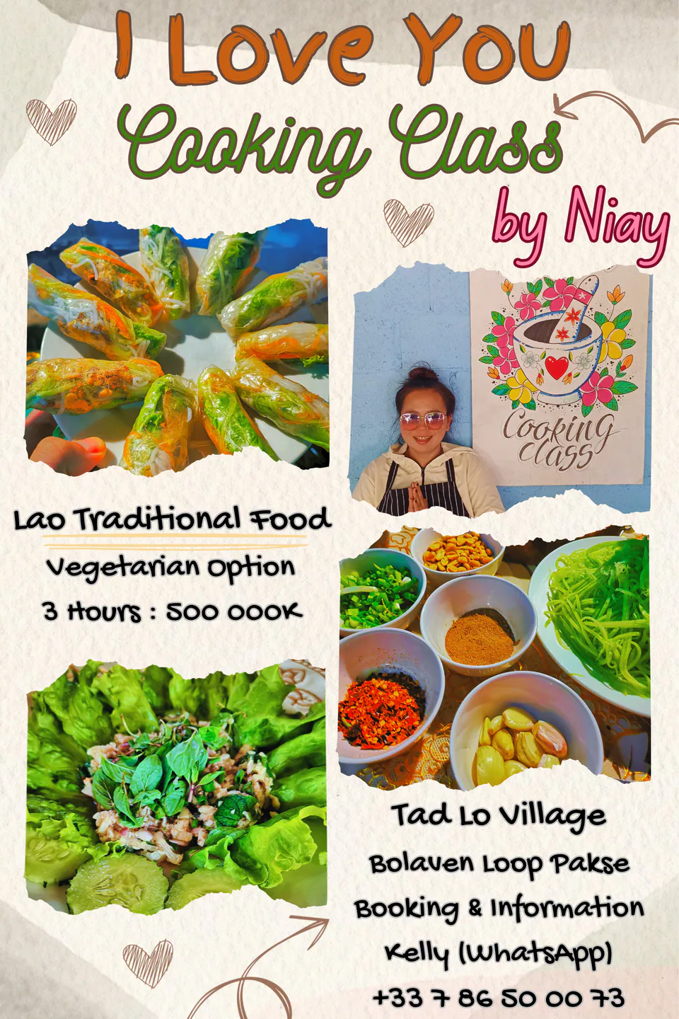 Lao cooking class with Nyay in Tad Lo, Laos